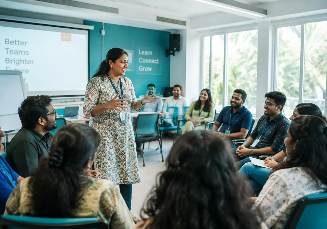 BeWorldwise trainer leading an interactive corporate workshop